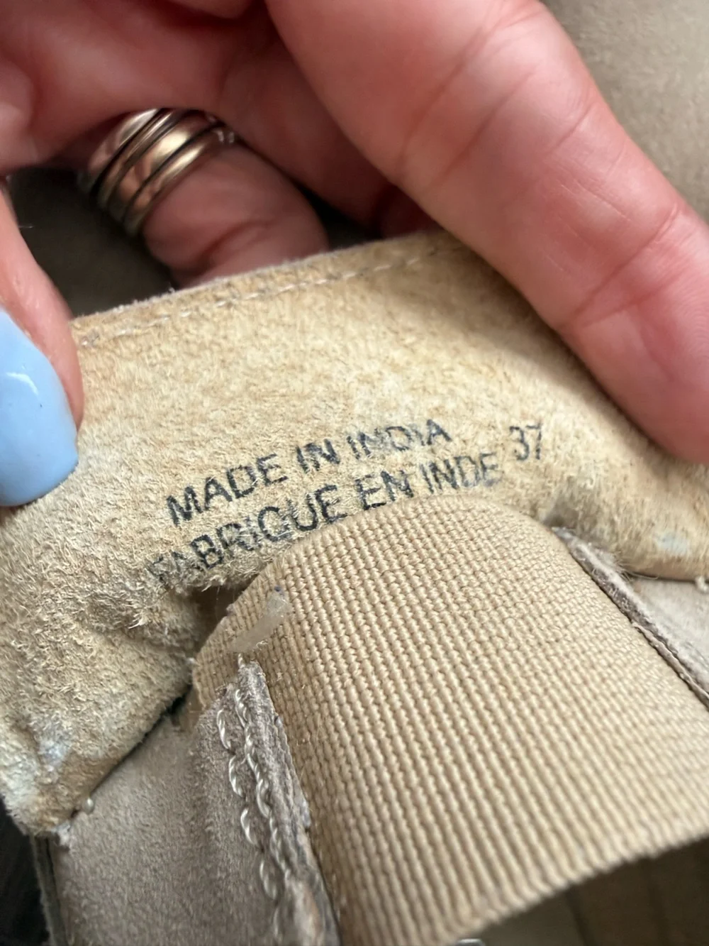 Free People Brady Slip-on Loafers Suede Leather Light Tan Beige Shoes Pointed